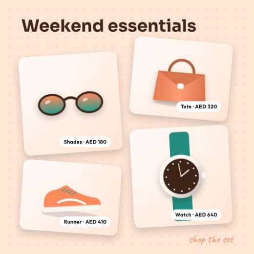 Accessories Flat Lay Post template