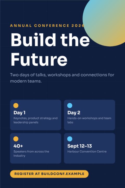 Annual Conference Poster template