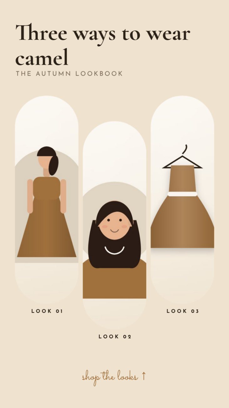 Autumn Lookbook Story — editable marketing template