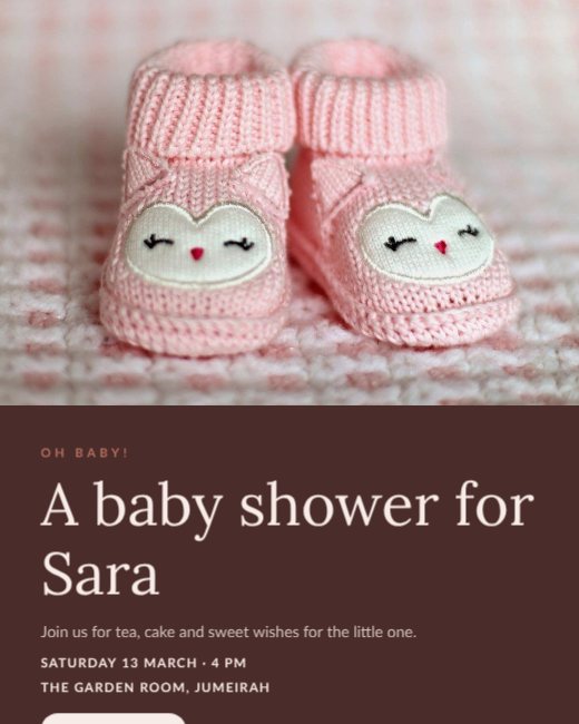 Baby Shower Invitation Post