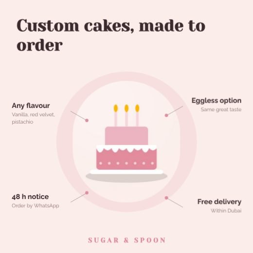 Bakery Cake Pre-order Ad template