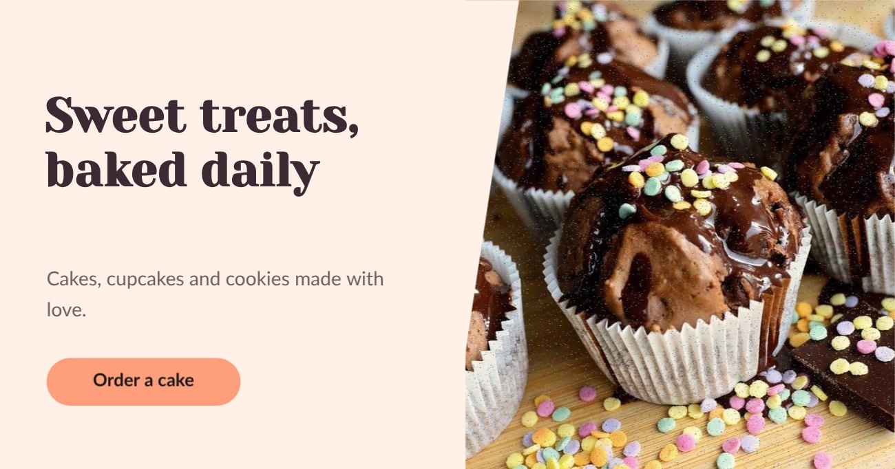 Bakery Facebook Banner — editable social media template