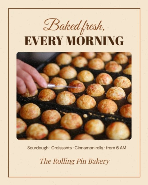 Bakery Fresh Bread Daily Post template
