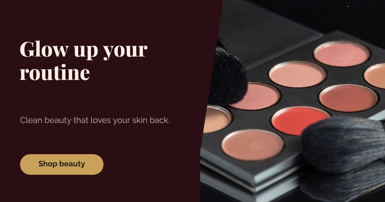 Beauty Facebook Banner — editable social media template