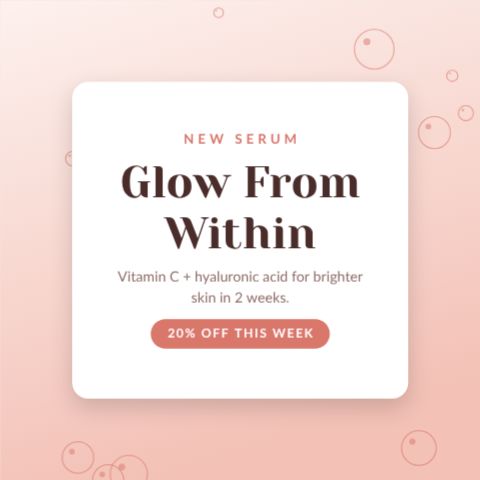 Beauty Glow Post template