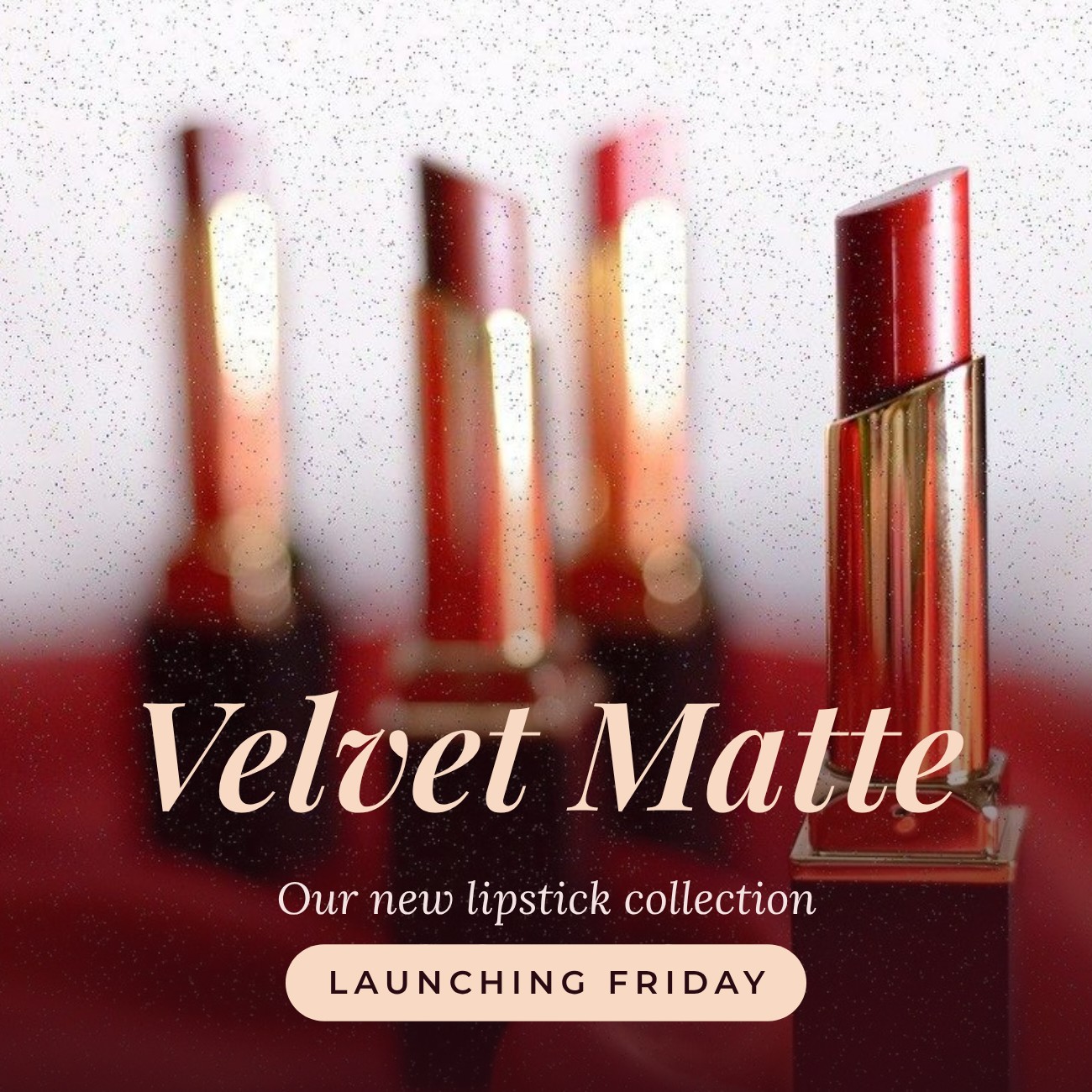 Beauty Launch Post — editable social media template