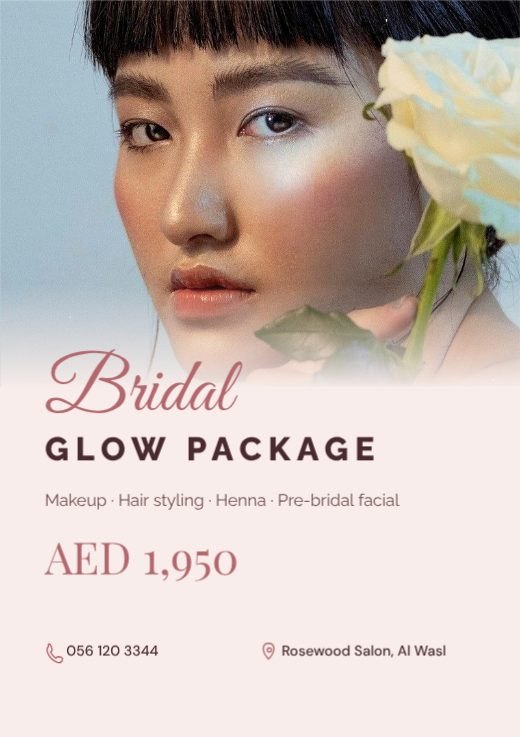 Beauty Salon Bridal Package Flyer template