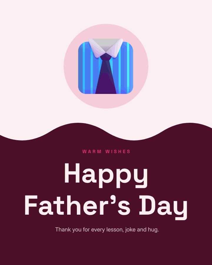 Berry Father's Day Greeting Post — editable festivals template