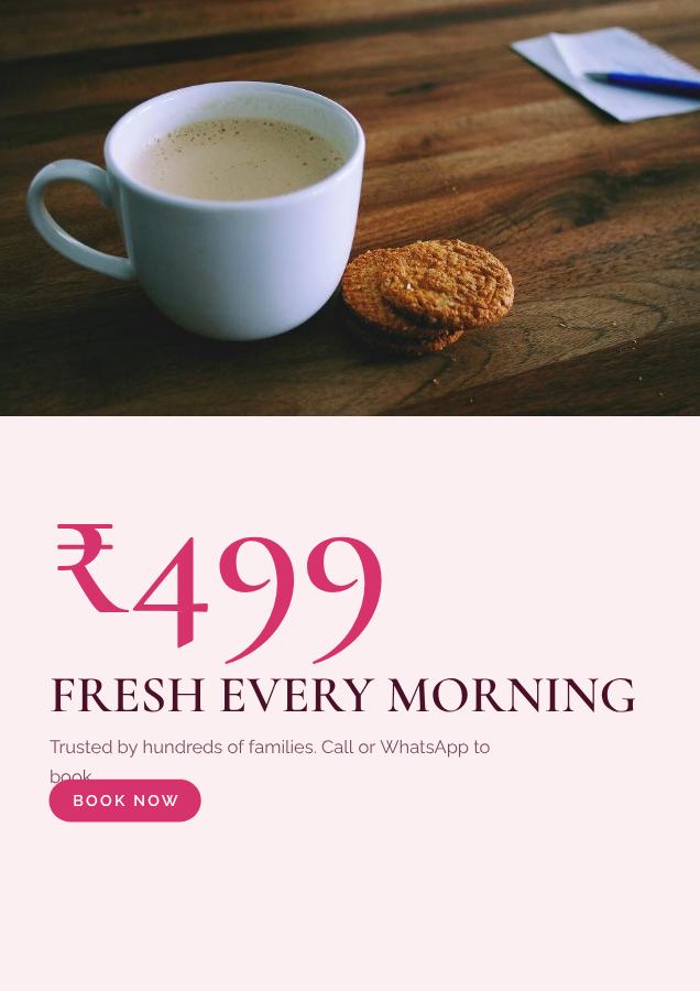 Berry Fresh every morning Bakery Flyer A4 — editable business template