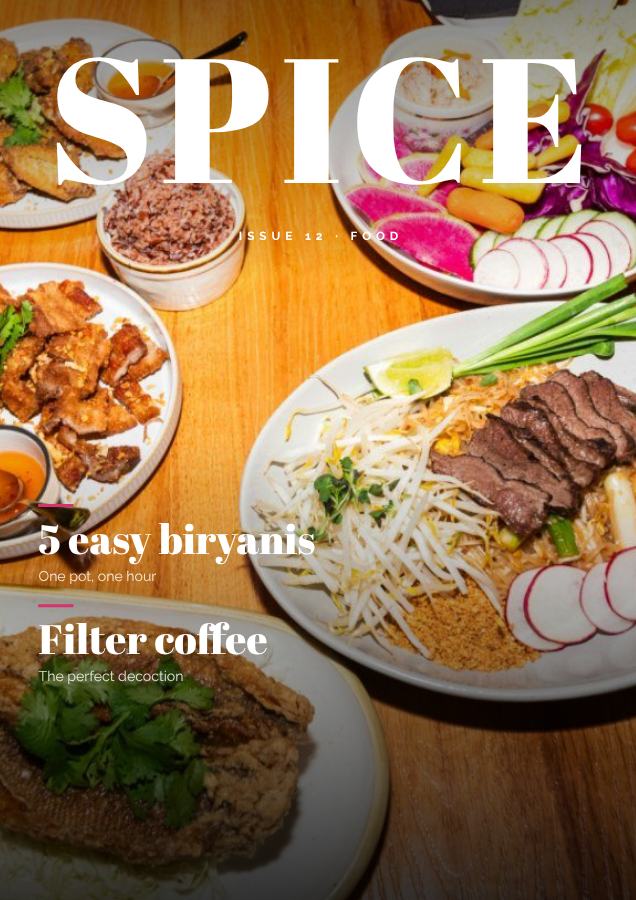 Berry SPICE Food Magazine Cover Issue 12 — editable marketing template