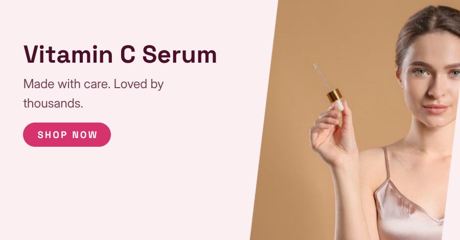 Berry Vitamin C Serum Product Ad — editable marketing template