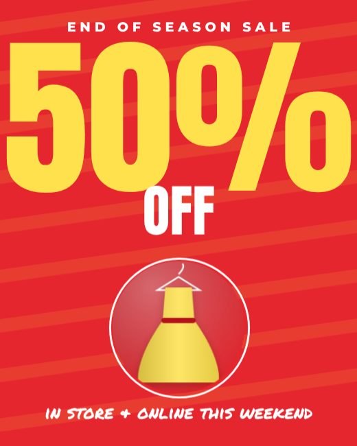 Big Percent Fashion Sale template