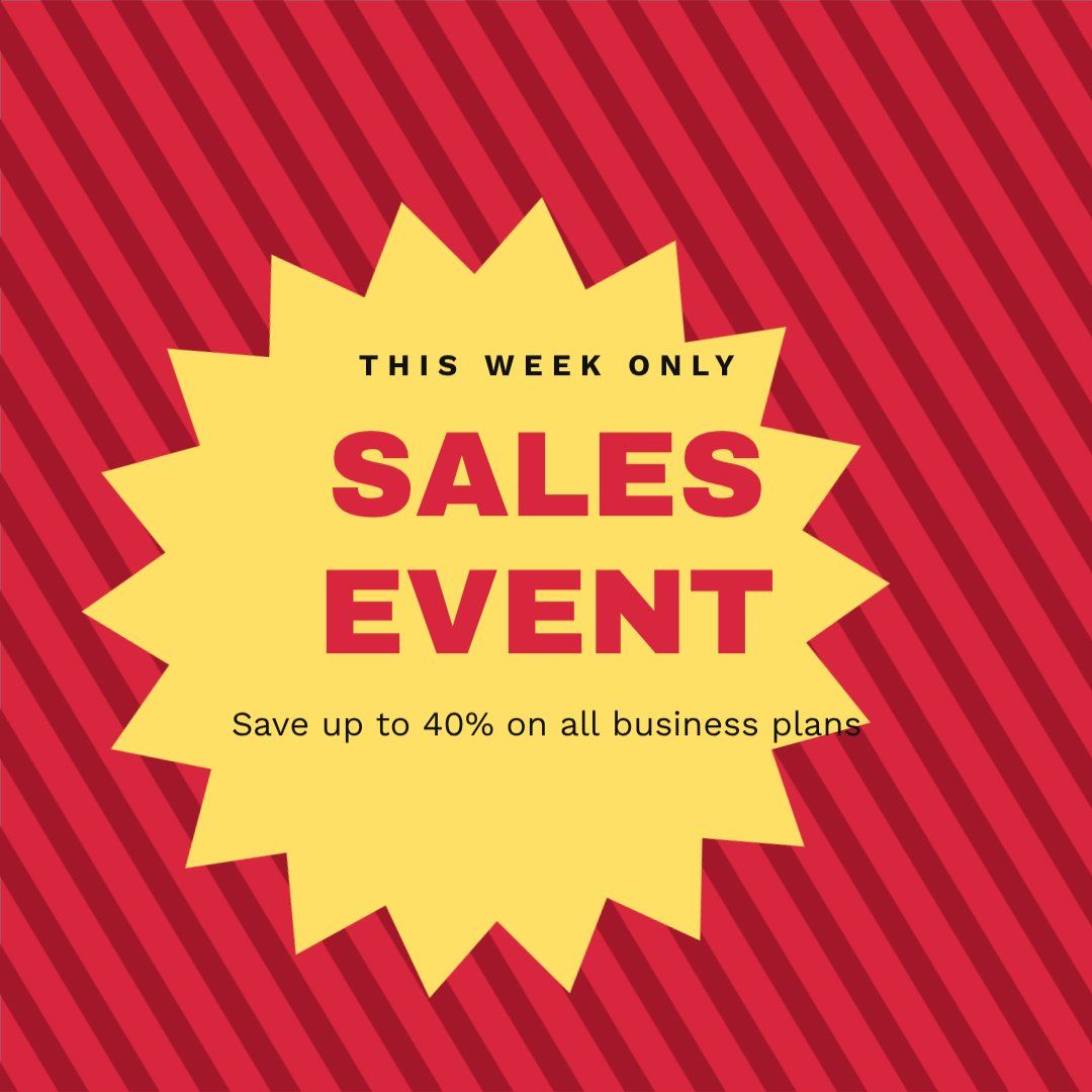Big Sales Announcement — editable business template