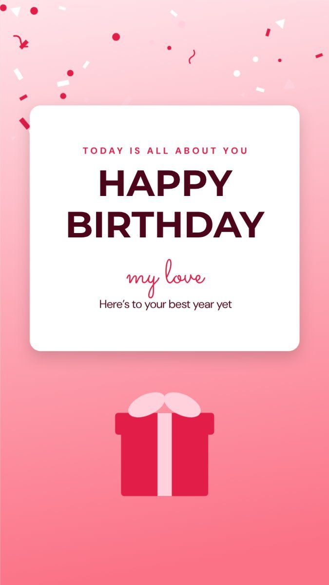 Birthday Gift Story — editable birthday template
