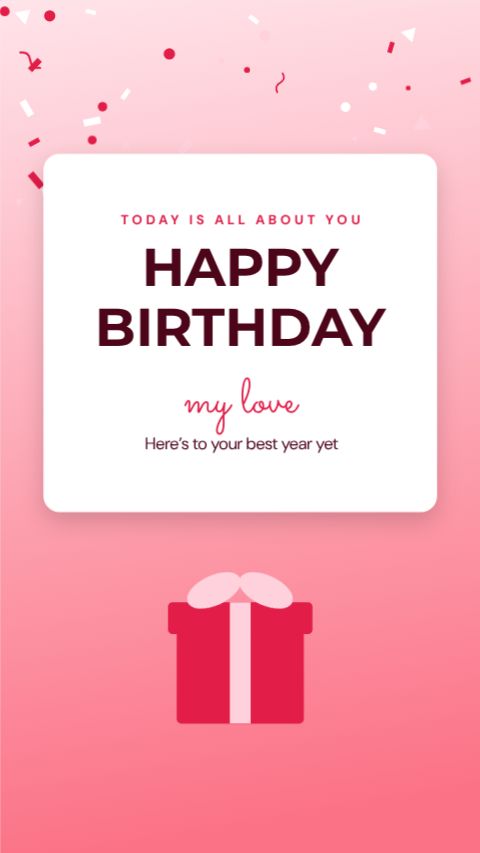 Birthday Gift Story template