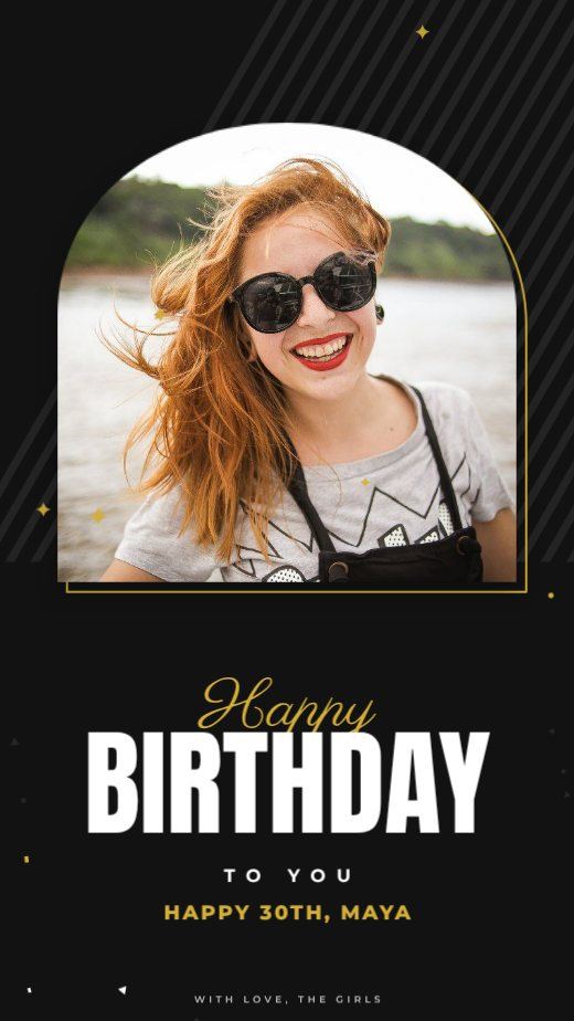 Black Gold Birthday Story