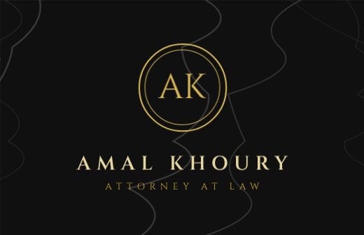 Black Marble Gold Lawyer Card template