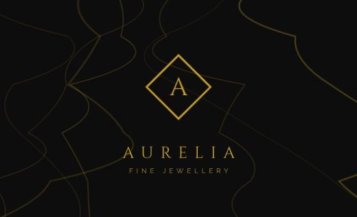 Black Marble Jeweller Card template