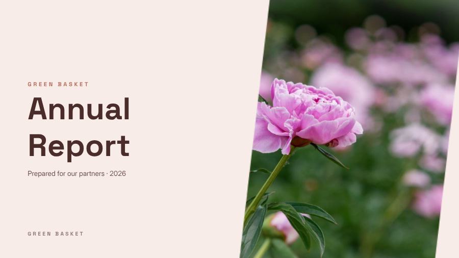 Blush Annual Report Presentation Modern — editable business template