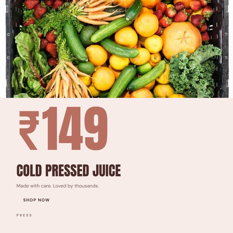 Blush Cold Pressed Juice Product Ad — editable marketing template