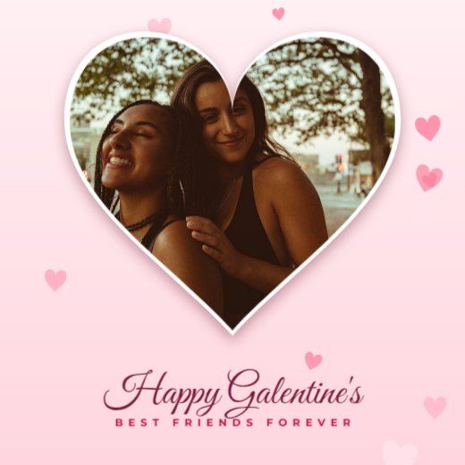 Blush Heart Galentine Post