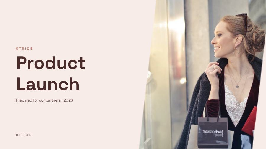 Blush Product Launch Presentation Modern — editable business template
