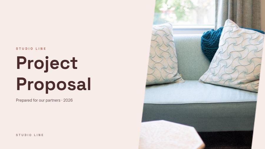 Blush Project Proposal Presentation Modern — editable business template