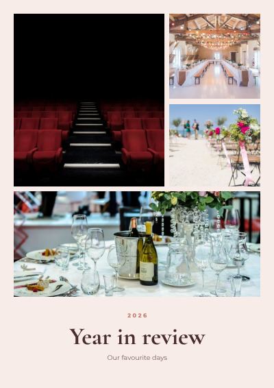 Blush Year in review 4 Photo Collage template