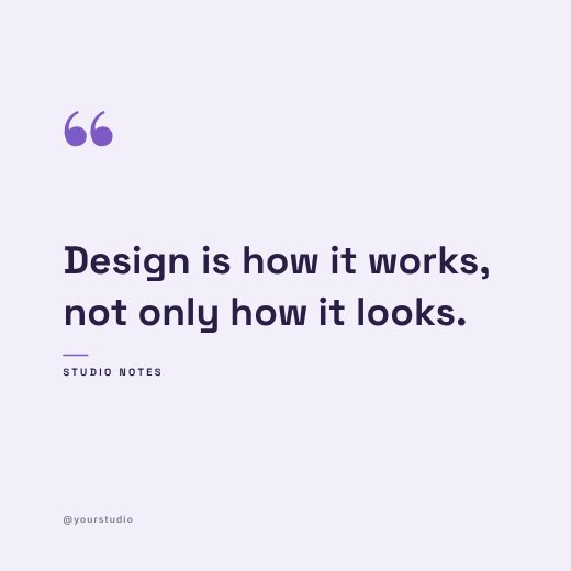 Bold Lilac Quote Post