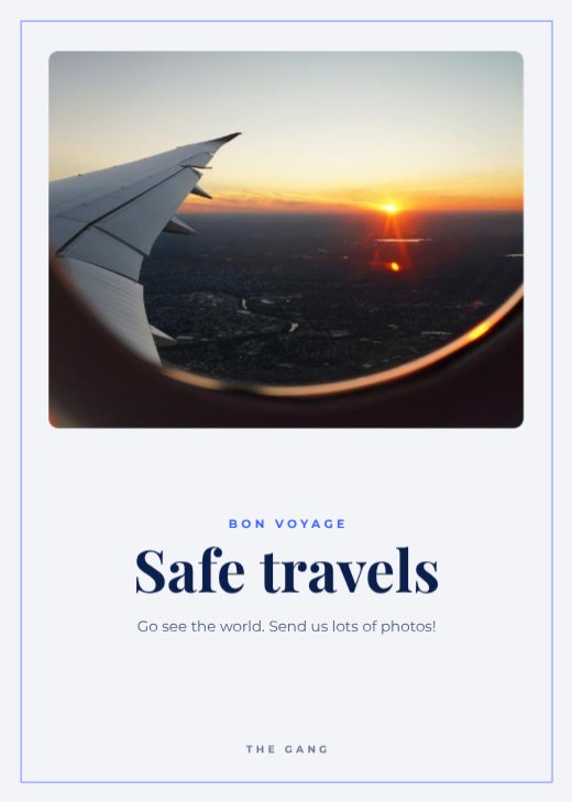Bon Voyage Card
