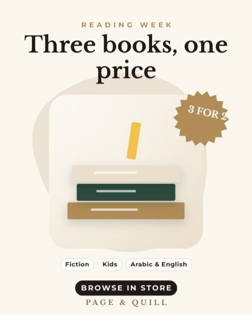 Bookstore Reading Week Ad template