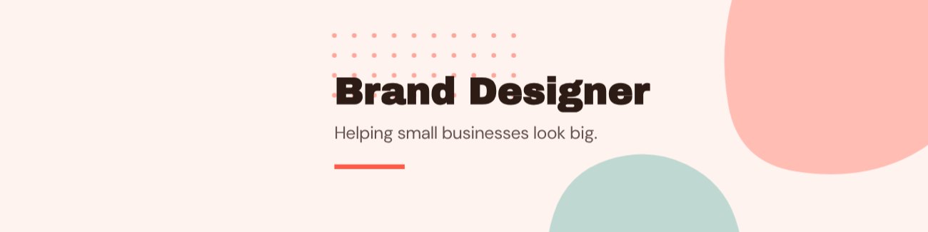 Brand Designer LinkedIn Banner — editable social media template