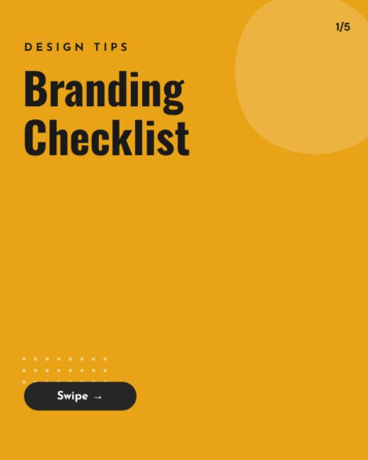 Branding Checklist Carousel template