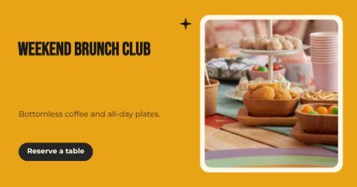Brunch Facebook Banner template