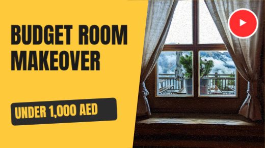Budget Room Makeover YouTube Thumbnail template
