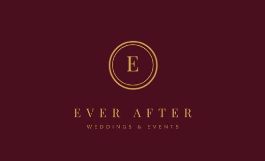 Burgundy Wedding Planner Card template