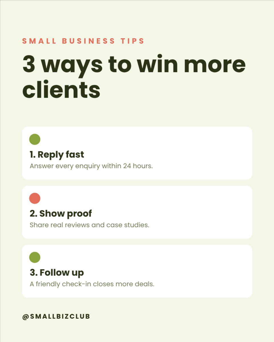 Business Tips Post — editable business template