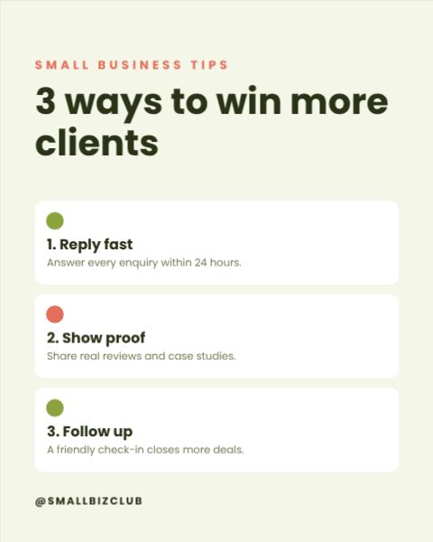 Business Tips Post template