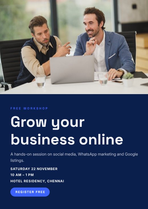 Business Workshop Poster