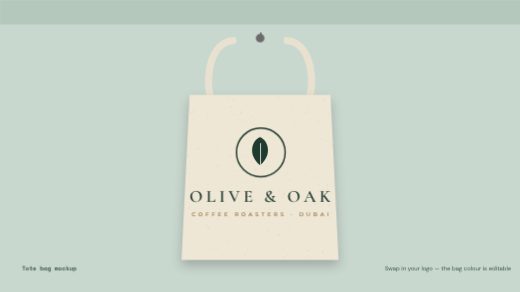 Canvas Tote Bag Mockup — free brand kit template