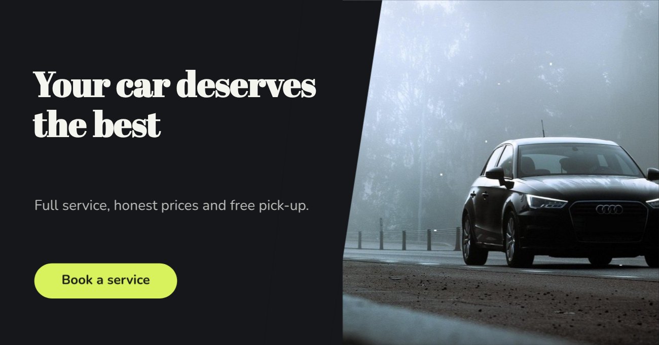 Car service Facebook Banner — editable social media template