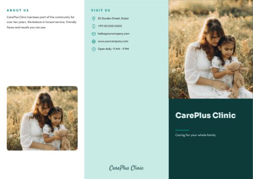CarePlus Clinic Tri-fold Brochure