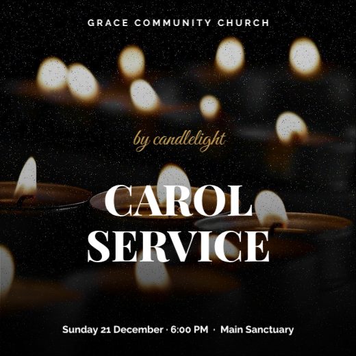 Carol Service Church Post template