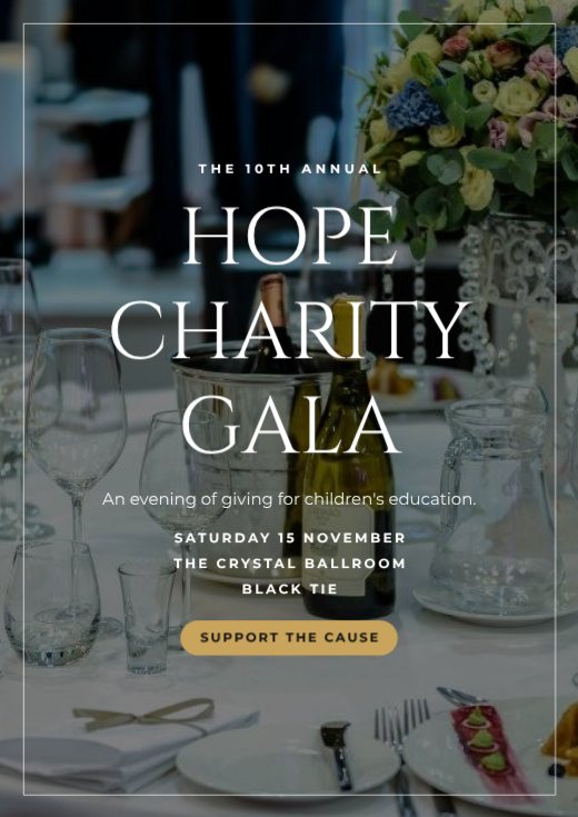 Charity Gala Dinner — free poster template