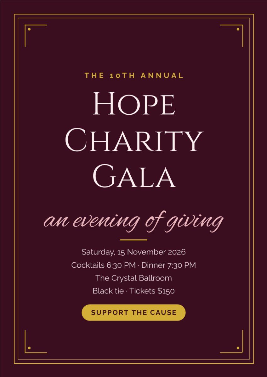 Charity Gala Evening — editable events template