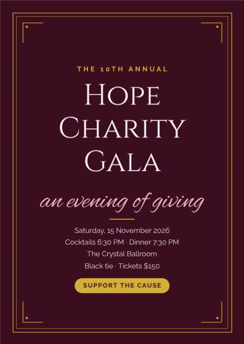 Charity Gala Evening template