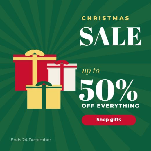 Christmas Gift Sale Post — free sale design template