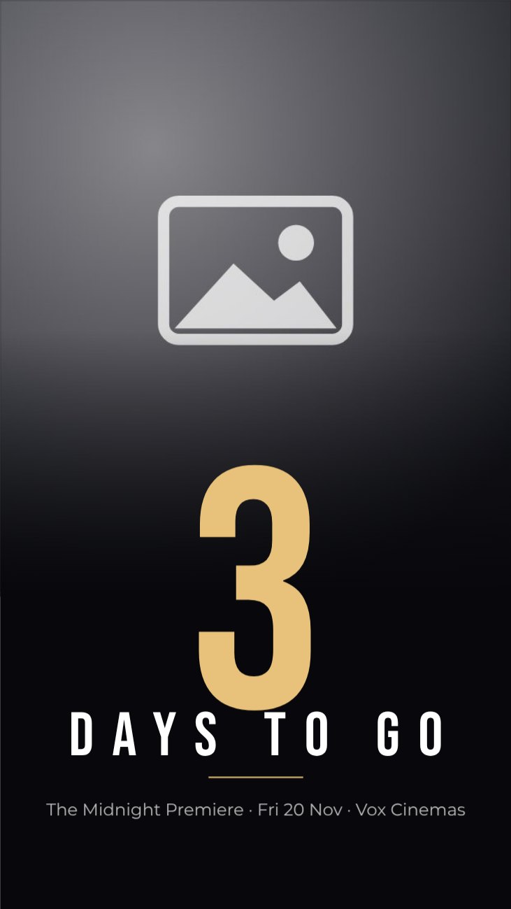 Cinematic Event Countdown Story — editable social media template