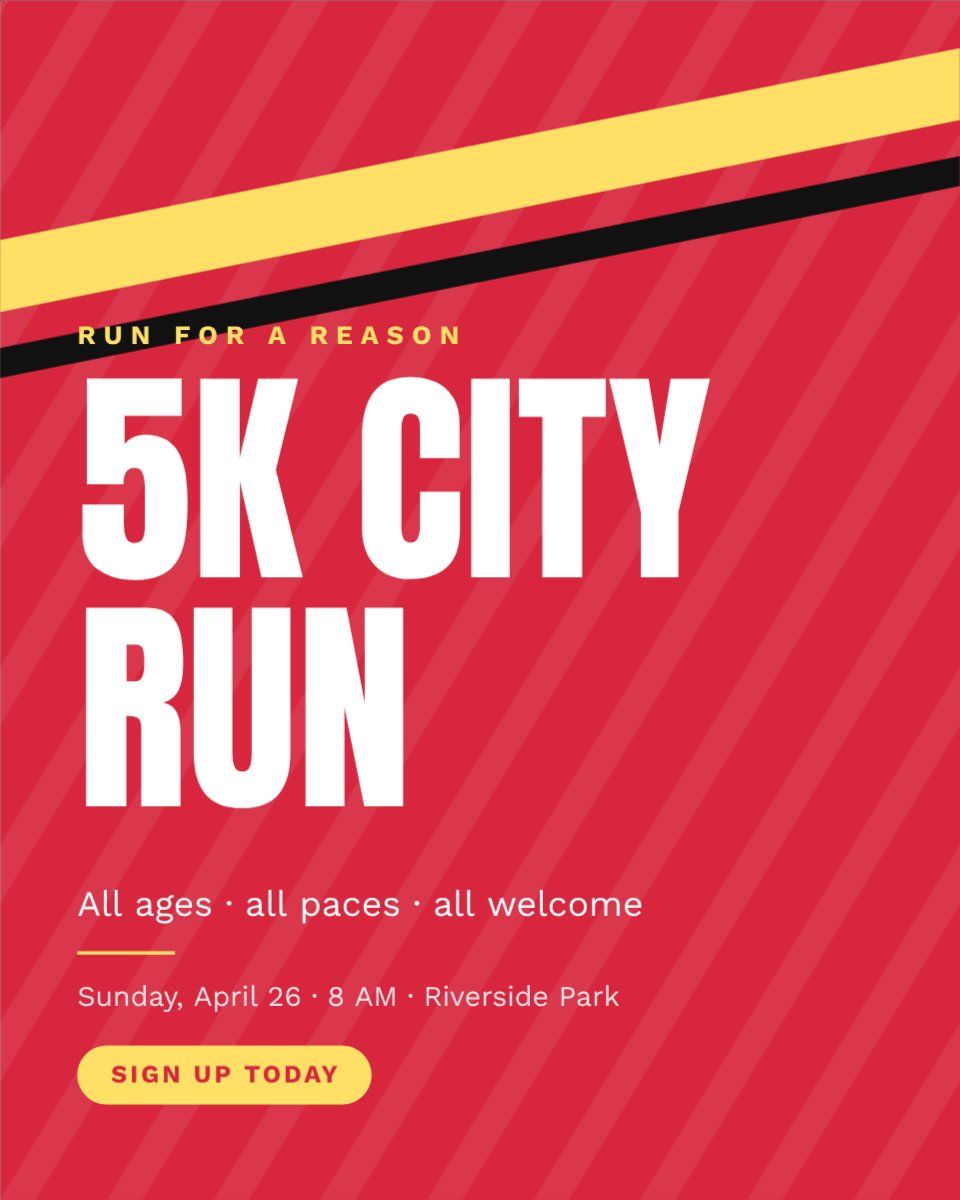 City Fun Run — editable events template