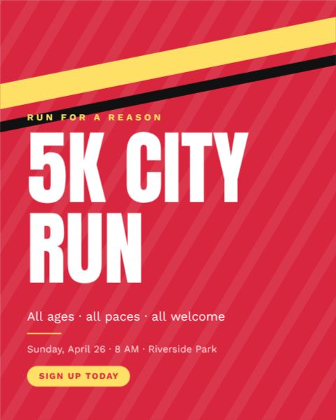 City Fun Run template